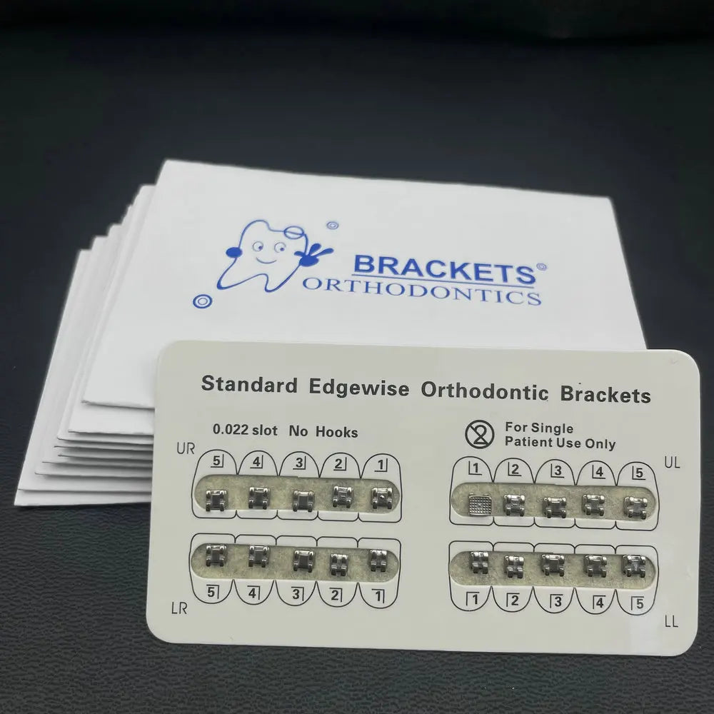 10 Packs Dental Orthodontic Metal Braces – Mini Roth/MBT/Edgewise 022 Slot Brackets for Dentist Treatment