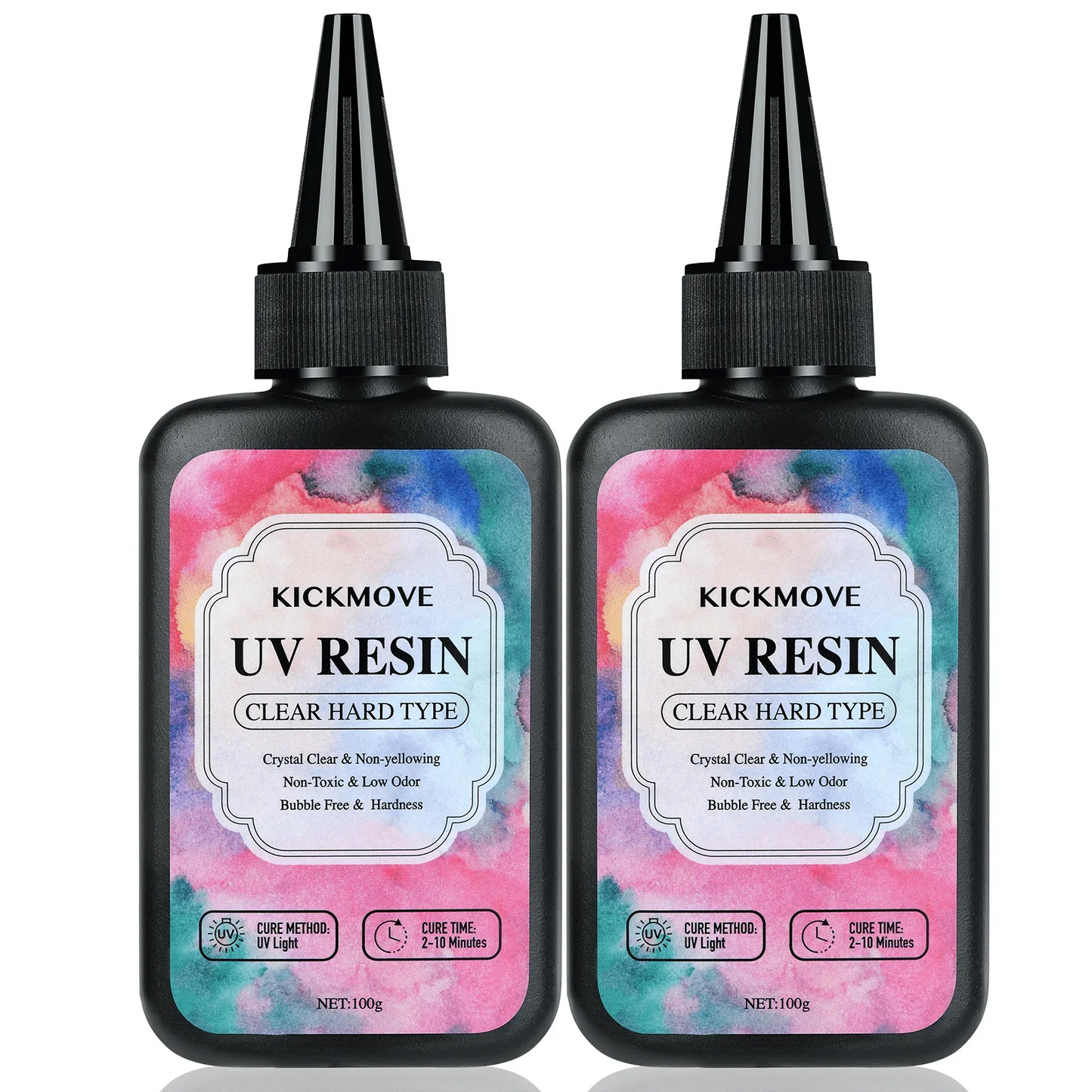 300g Clear UV Resin – Hard Crystal-Clear Epoxy Resin, Upgraded Fast Curing Formula for Jewelry & Craft Making