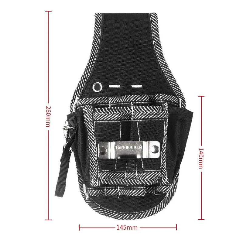 9-in-1 High-Quality Tool Waist Pack Belt – Utility Kit Holder with 600D Nylon Fabric – Electrician Waist Pocket Pouch Bag