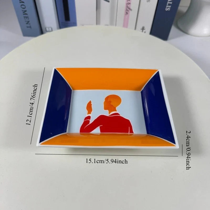 Cute Ceramic Lucky Cat Statue – Cartoon Home Decor for Living Room, Bedroom & Store