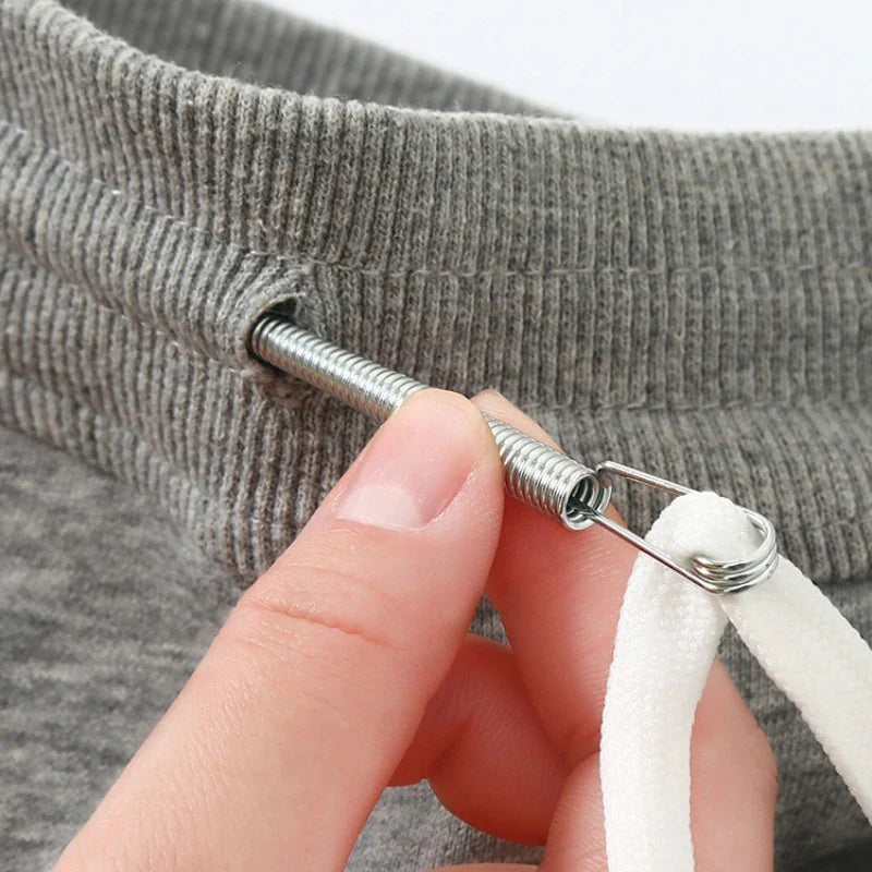 Spring Drawstring Threader Tool — Rope Threader Clip for Hoodies, Pants & Drawstring Replacement