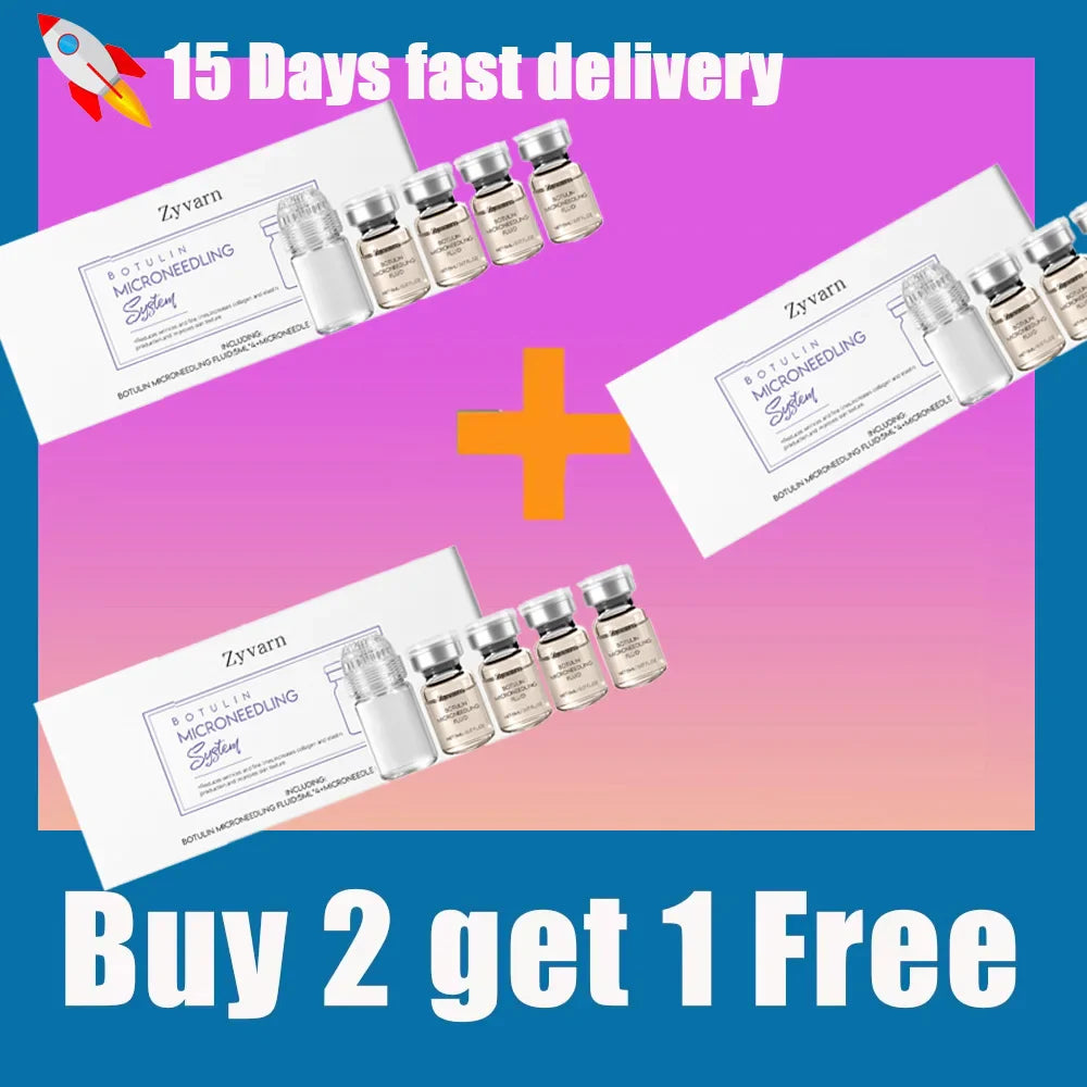 Korean Anti-Aging Microcrystalline Essence Set – Skin Renewal Serum 4×5ML with Facial Roller Beauty Skincare Treatment Kit