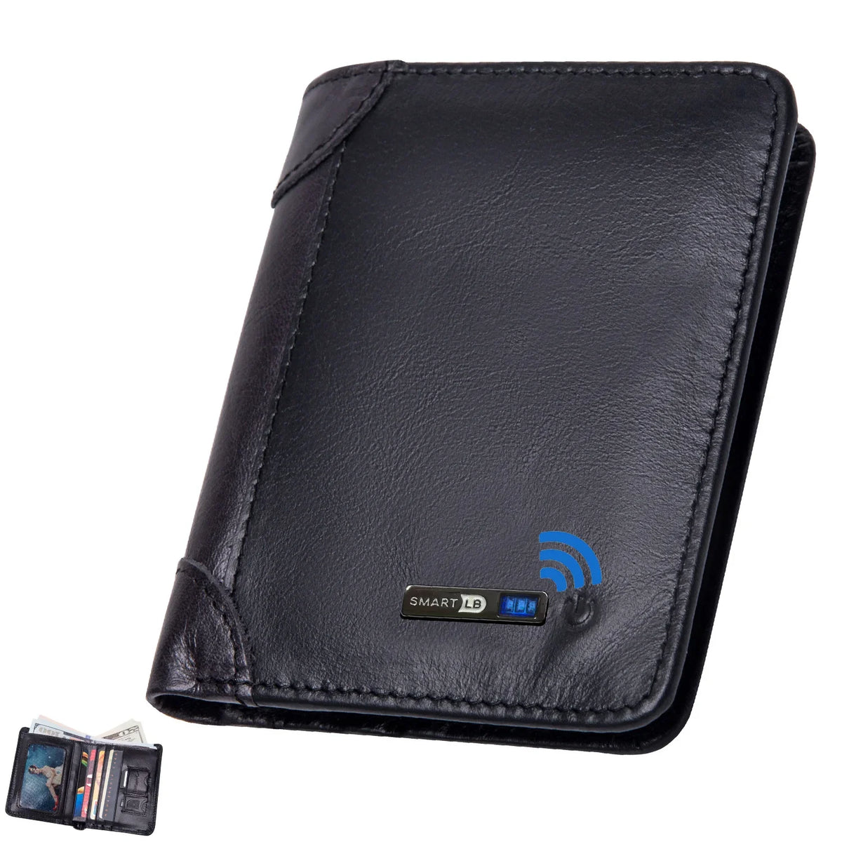 Smart Tracker Wallet for Men - GPS Finder Slim Wallet Gift for Dad, Birthday & Christmas 2025