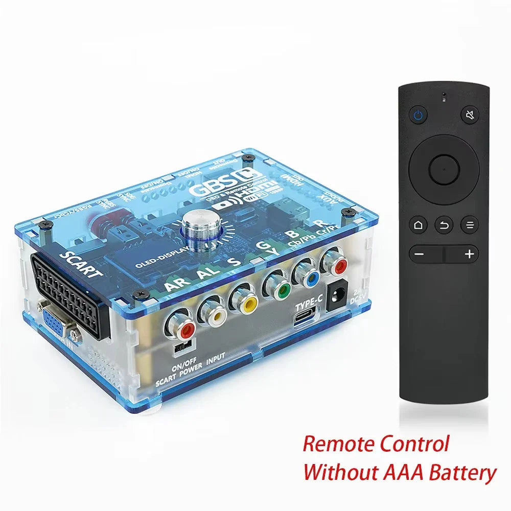GBSC Mini Video Converter – RGBS/YPbPr/VGA/SCART to HDMI/VGA Output for Dreamcast, PS2, GameCube, Wii & SFC