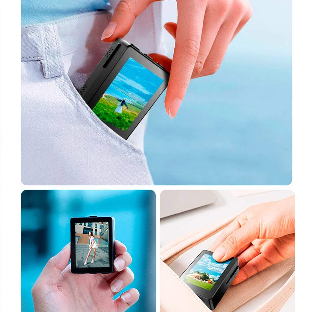 Mini Smartphone Selfie Monitor - Wireless Rear Camera Display for iPhone & Android, Vlog & Live Streaming