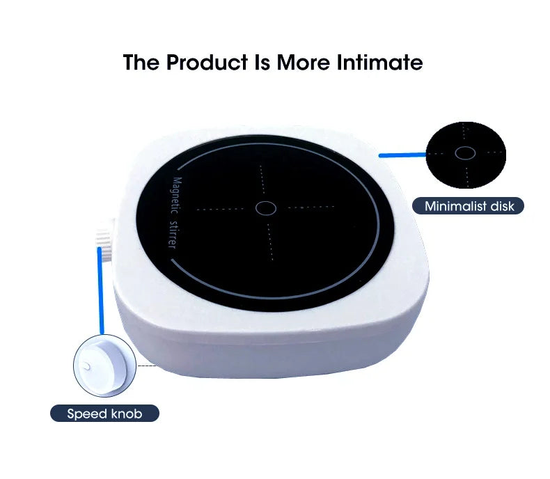 Portable 1L Magnetic Stirrer 4000RPM — Mini Lab & Kitchen Liquid Mixer/Stirring Plate