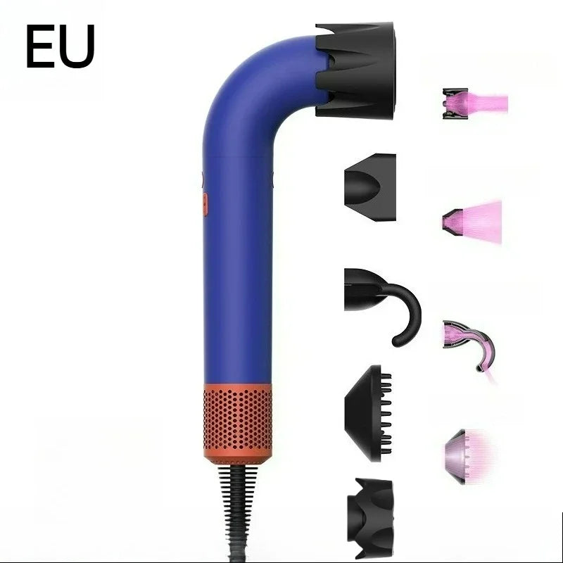 EU High-Speed Leafless Hair Dryer – Negative Ion Salon Diffuser Nozzle for Precise Styling