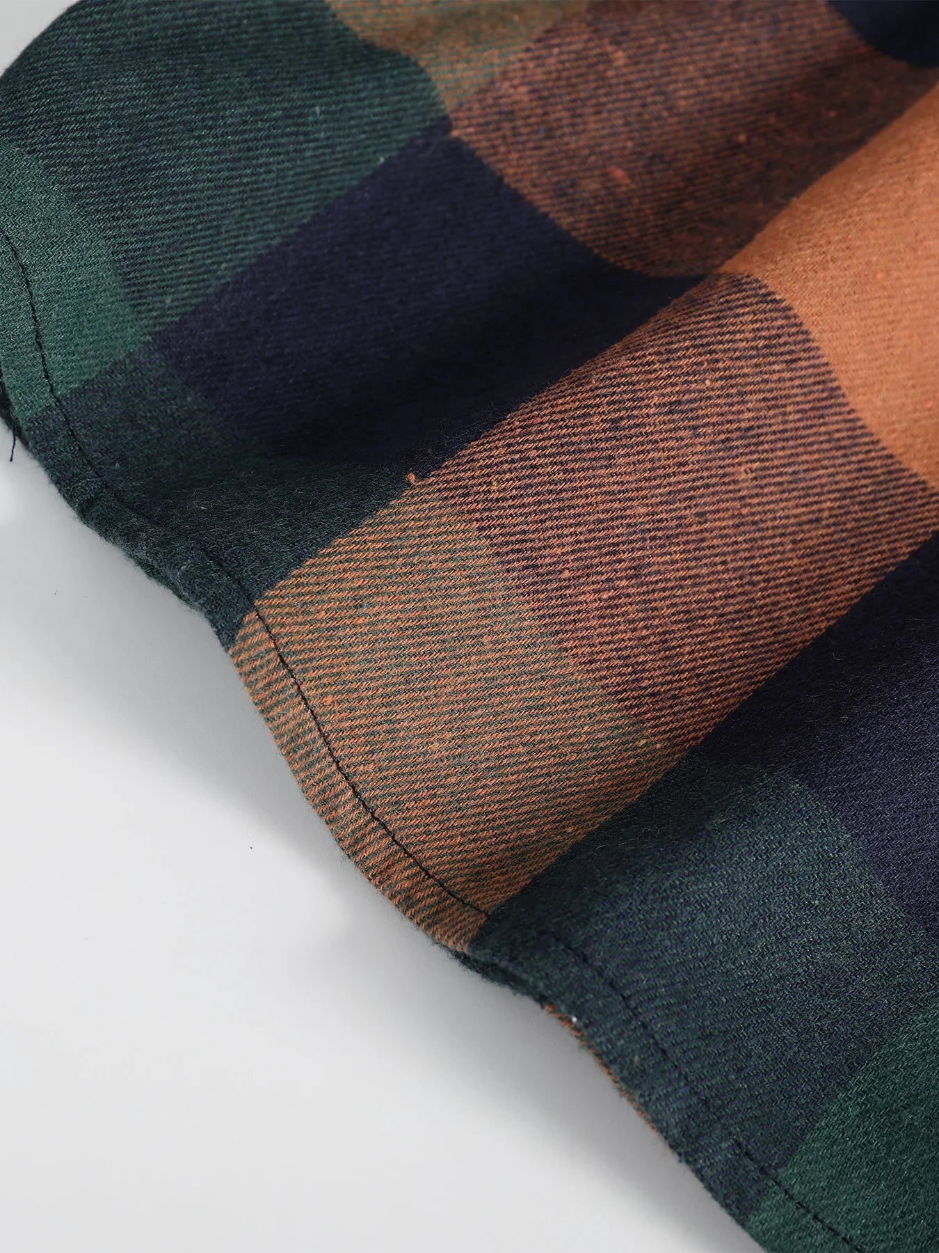 Vintage Plaid Flannel Shirt - Men’s Long Sleeve Casual Loose Top for Spring & Fall Wear