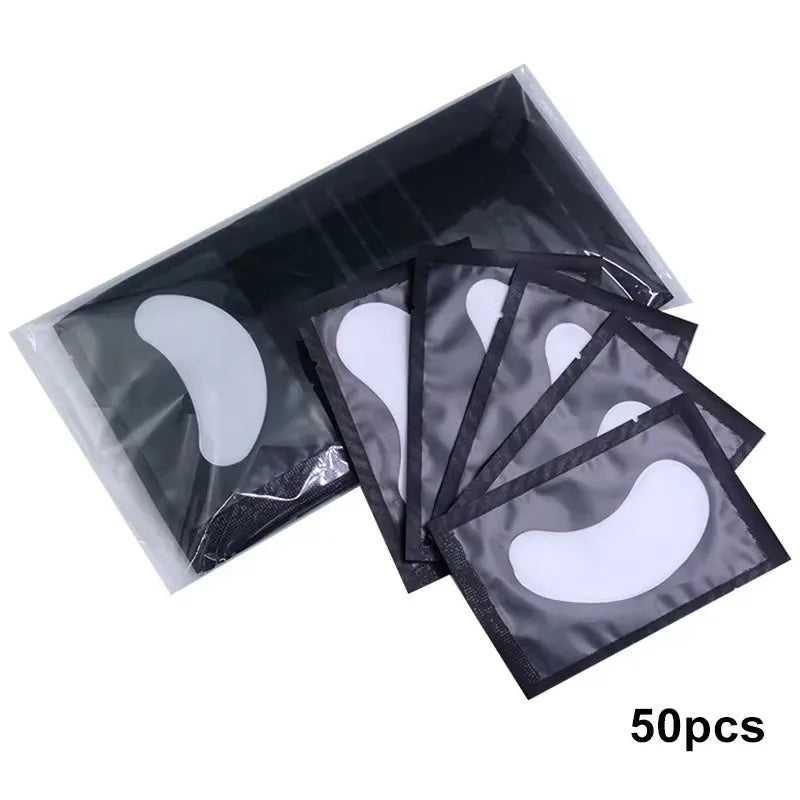 100 Pairs Eyelash Extension Eye Patches — Under-Eyelash Stickers for Lash Extensions and Eyelid Building Supplies