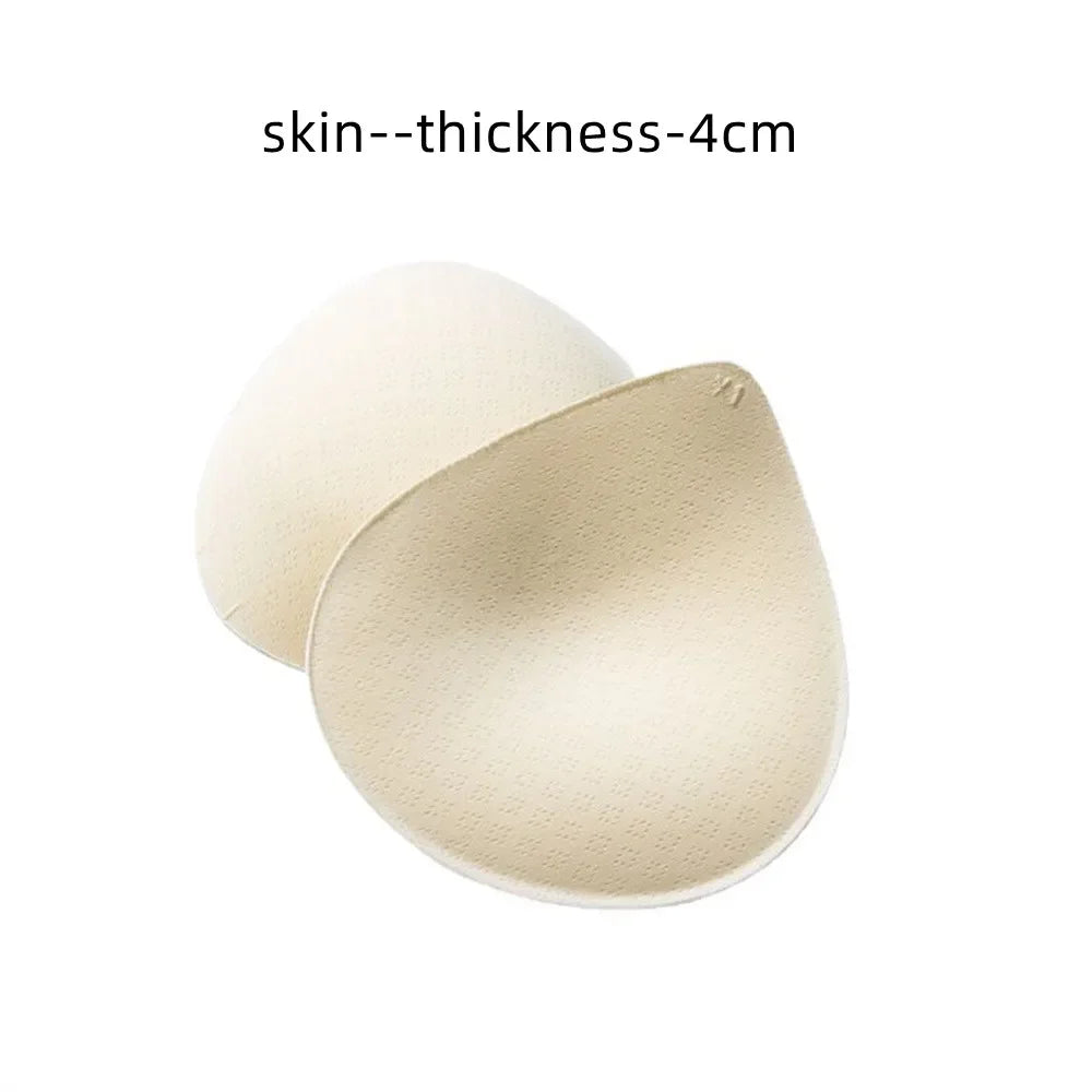 2PCS Thick Push-Up Bra Pads – Removable Latex Breast Enhancer Inserts for Swimsuits, Lingerie & Sports Bras (S/M/L)