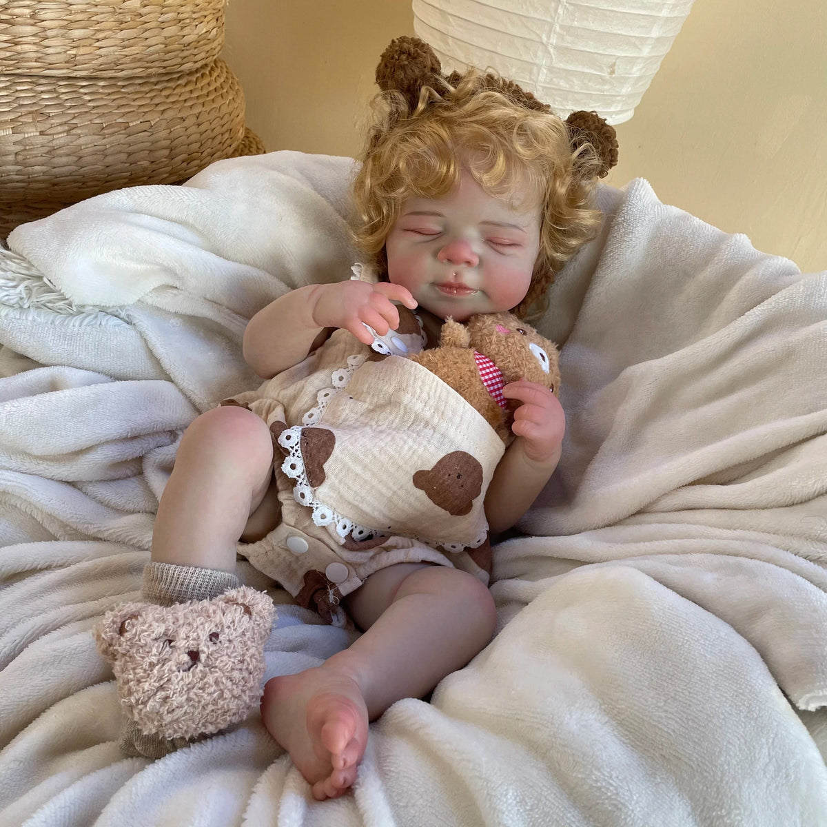 45cm Reborn Baby Doll - Silicone Vinyl Newborn Doll with Realistic Details