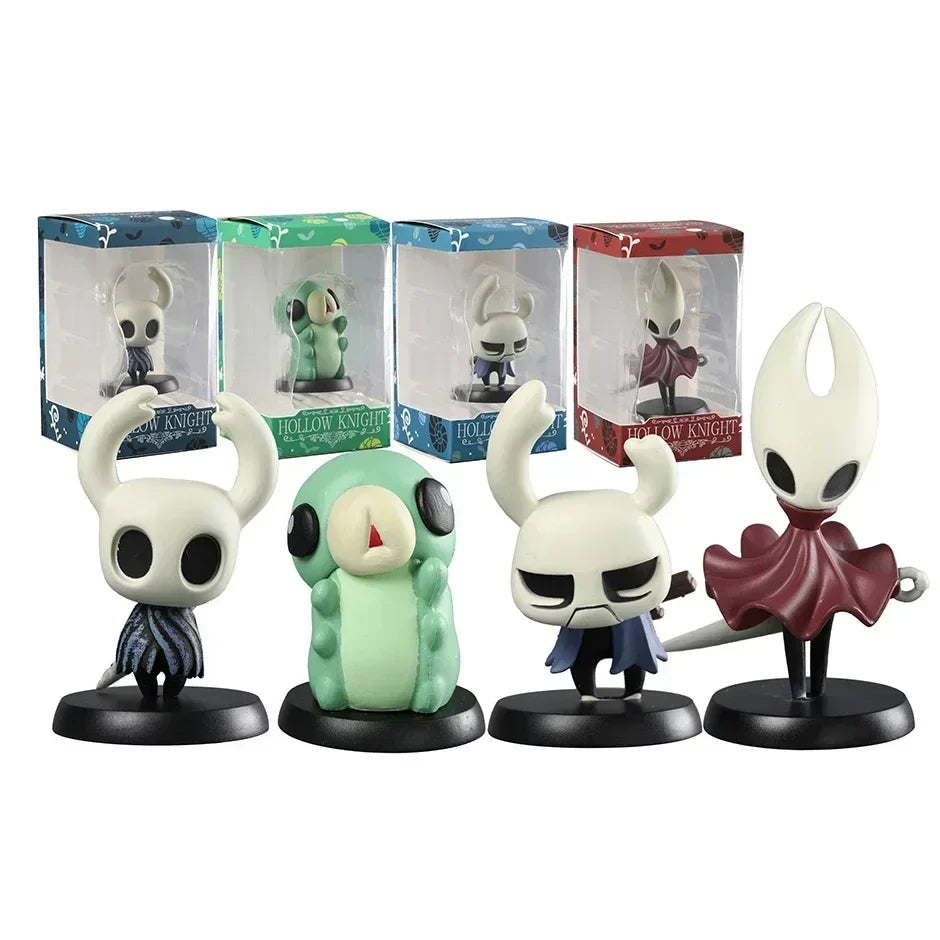 Hollow Knight PVC Figure Set | Hornet, Knight, Zote, Grub, Quirrel, Cornifer & Myla Desktop Decoration Toys