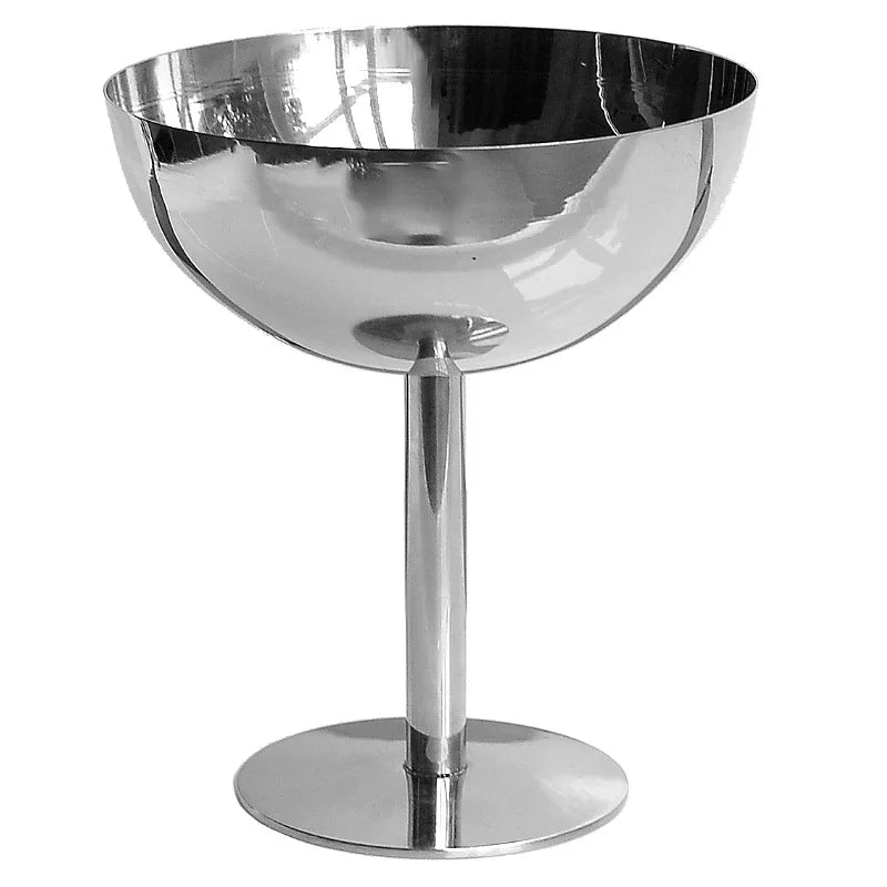 Stainless Steel Ice Cream Cups & Salad Bowls – Dessert Fruit Plate & Snack Dish