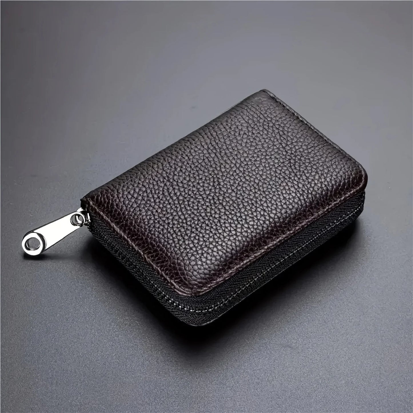 Mini Minimalist Multi-Card Wallet – RFID Blocking Zipper Coin Purse & Credit Card Holder for Men & Women