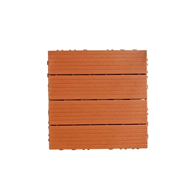 44-Piece Interlocking Patio Deck Tiles - 12x12in Weatherproof Wood-Look Snap-Lock Flooring for Balcony, Garden & Pool
