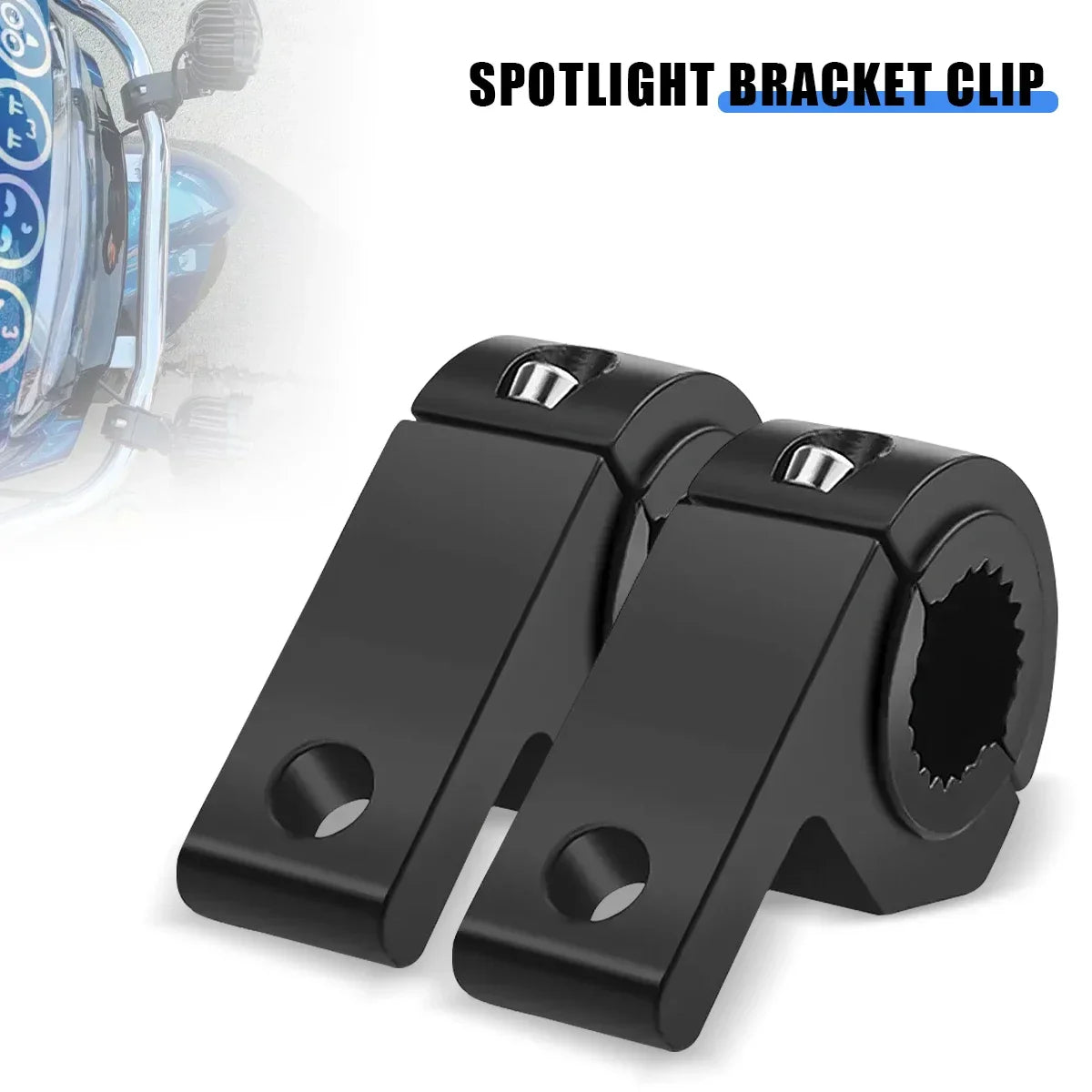 Universal Headlight Clamp Brackets Kit – 1/2pcs Tube Mount for Car, Truck, ATV & Motorcycle LED Work Lights