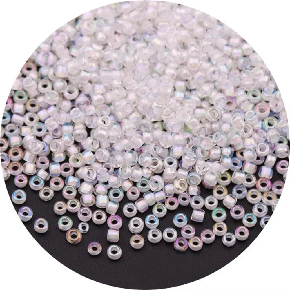 White Czech Glass Seed Beads 1.5mm–4mm for DIY Jewelry Making & Craft Projects