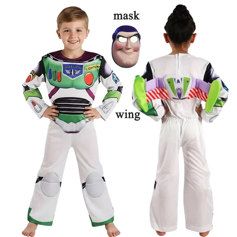 Toy Story Kids Costume - Jessie, Buzz & Woody Halloween Cosplay Jumpsuit for Girls & Boys, Carnival Outfit