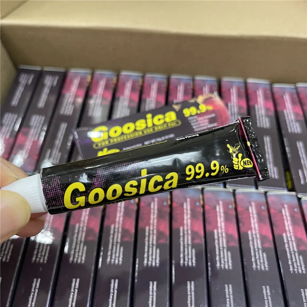 Goosica 99.9% Tattoo Cream 10g – Pre-Permanent Makeup for Microblading Eyebrows, Lips & Body Skin