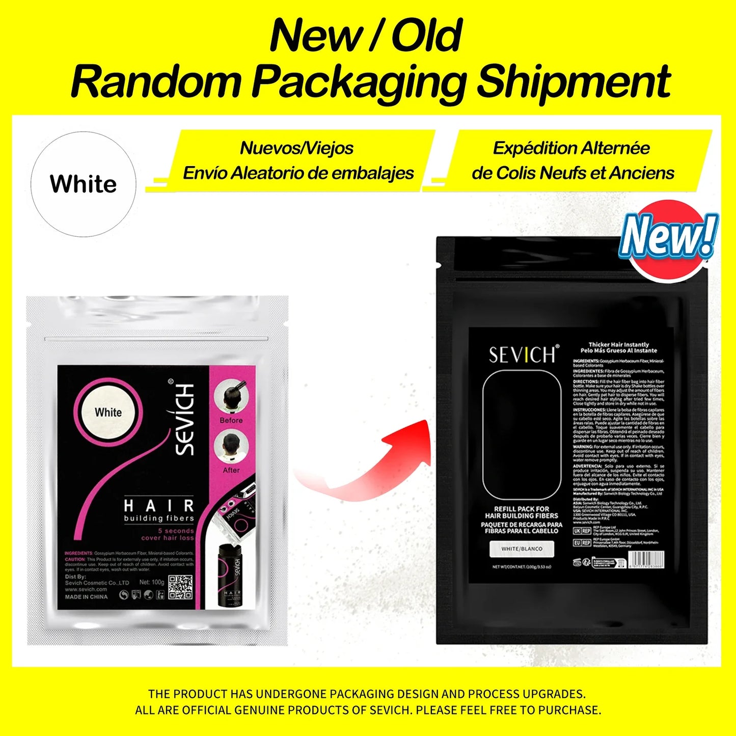 SEVICH Keratin Hair Fiber 100g — Thickening & Hair Building Powder Spray for Instant Regrowth and Hair Loss Concealer