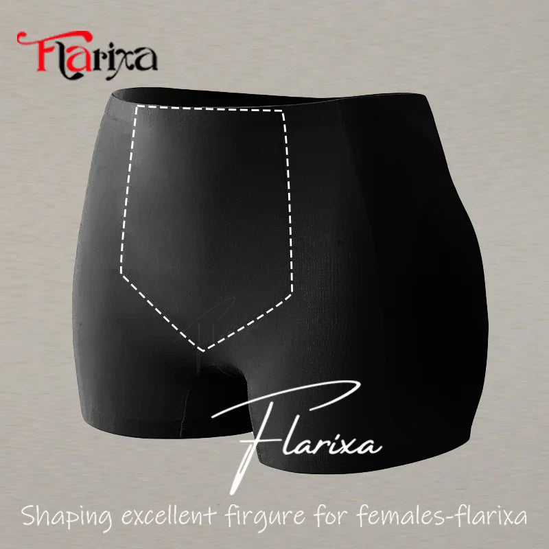 Flarixa Hip Pad Shapewear Panties – Butt Lifter & Tummy Control Ice Silk Modeling Shorts