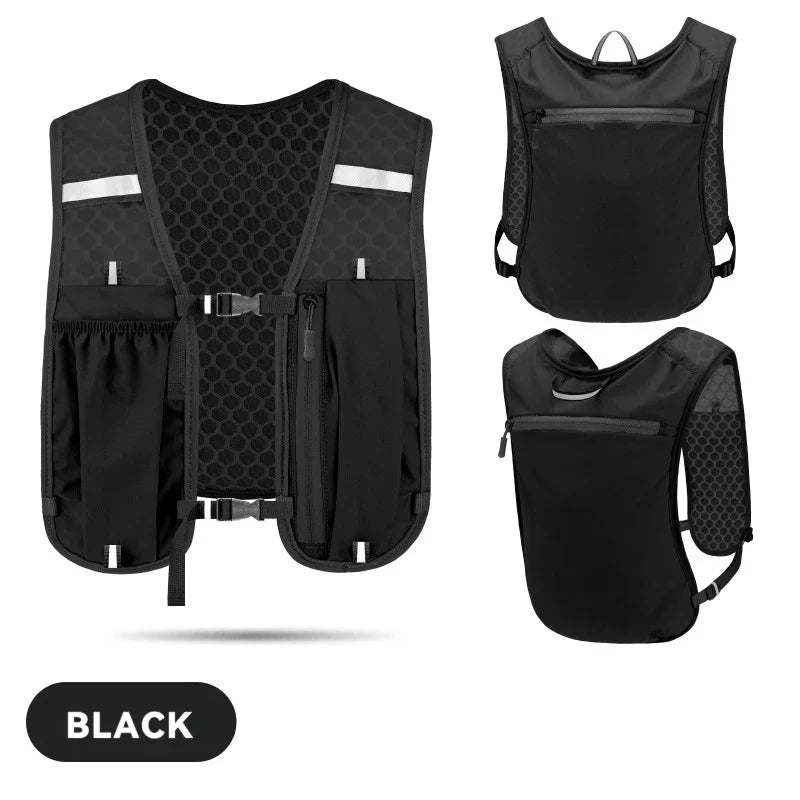 Lightweight Running Hydration Vest Backpack – Marathon Hiking Cycling Chest Pack with Phone Pocket