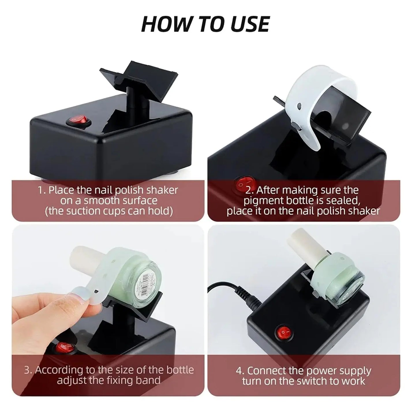 JOYSTAR Model Paint & Nail Lacquer Shaker Machine β Even Mixing Tool for Nail Art, Tattoo Ink & Hobby Paints