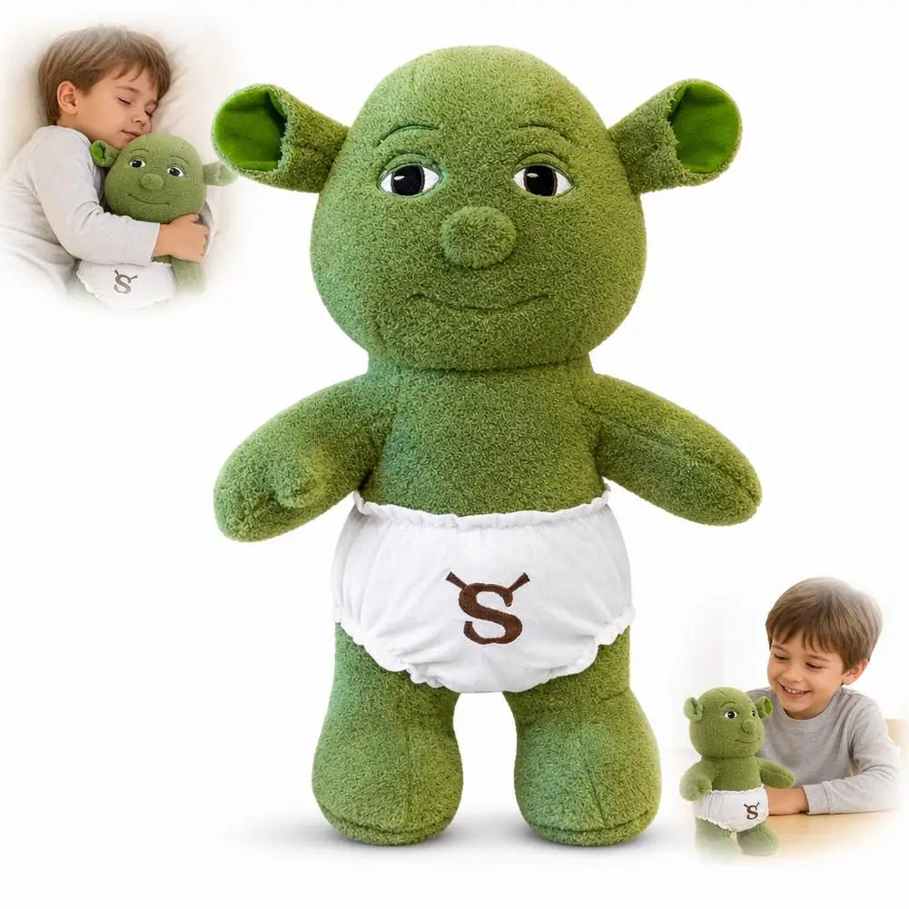 Shrek Baby Puppet Plush Figure - Cute Monster Pendant Doll for Kids