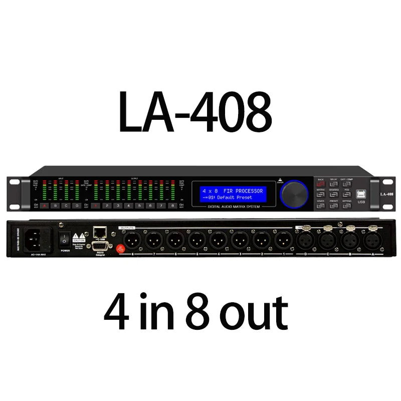 Paulkitson LA Series Digital Audio Processor - 192KHz 64-Bit DSP with FIR Speaker Management System