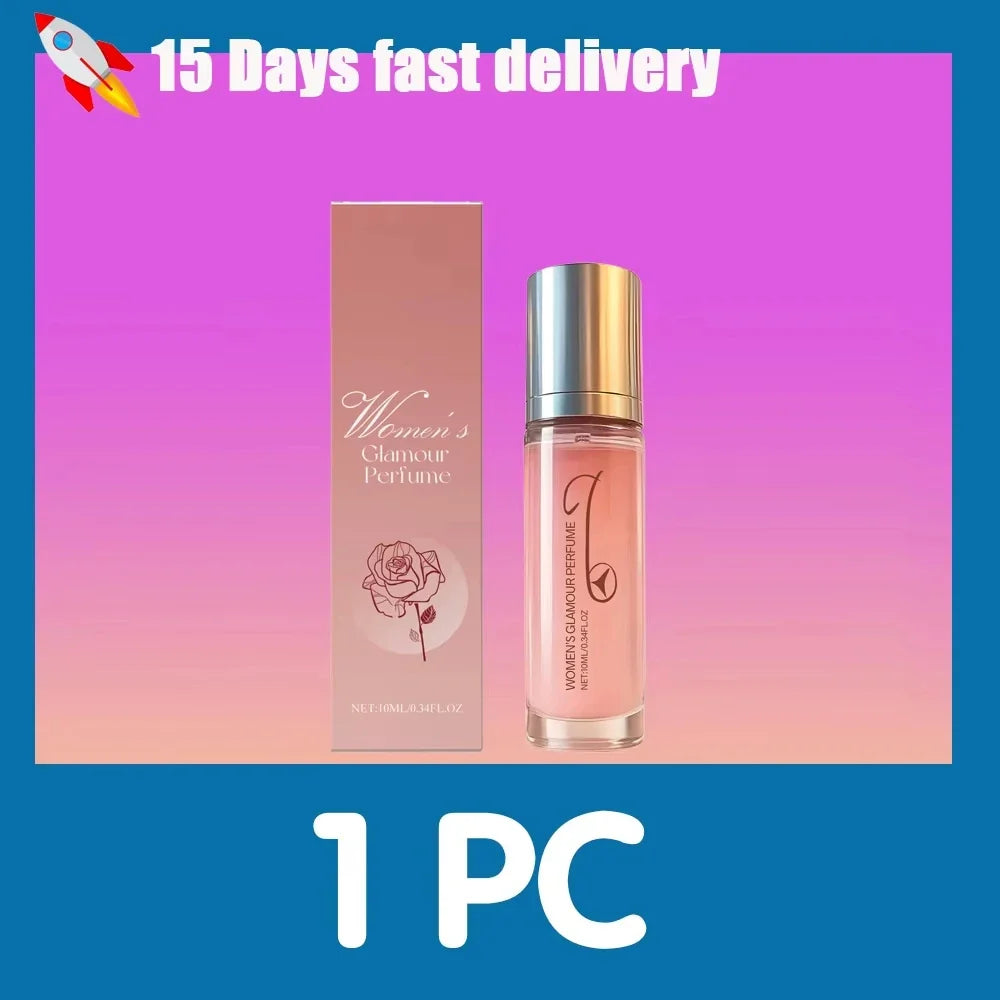 Women’s Rose Perfume Rollerball - Portable Long-Lasting Fresh Floral Fragrance for Daily Wear & Gift