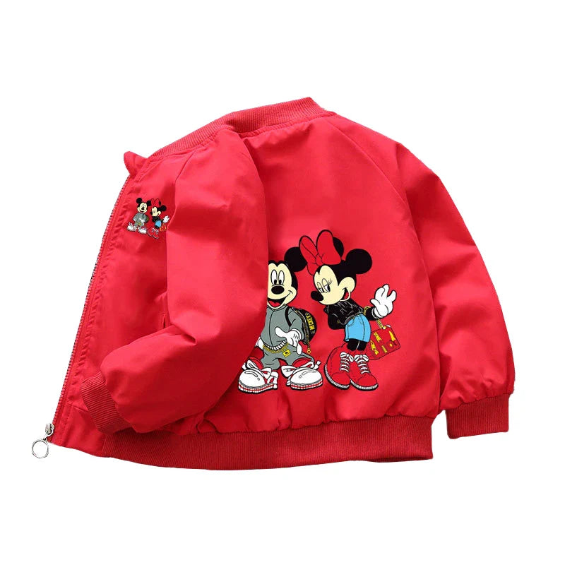 Spring Baby Boys & Girls Coats – Mickey Mouse Cartoon Hoodie Jacket, Kids Sweatshirt Windbreaker Outerwear for 1-6 Years