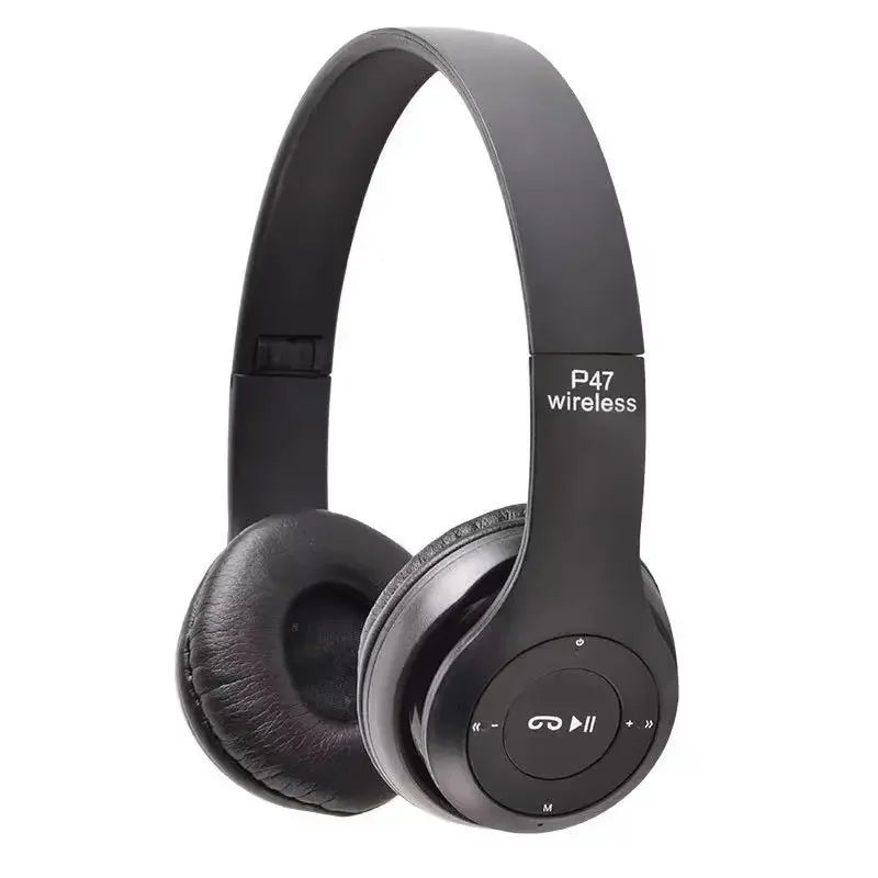 Stereo P47 Headset - 5.0 Bluetooth Folding Wireless Sports Gaming Headphones
