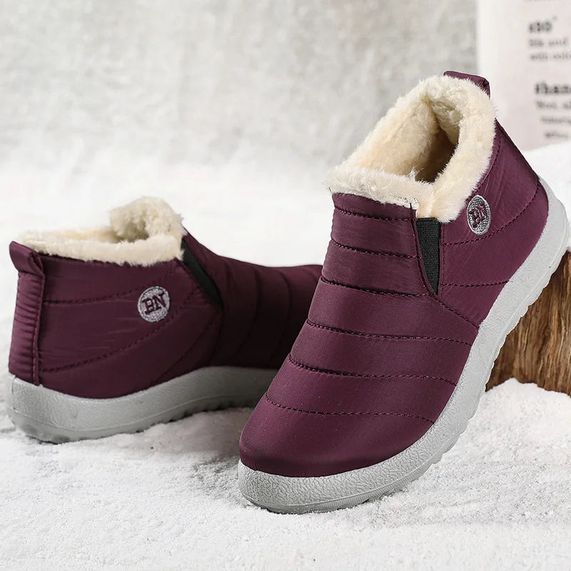 Men’s Winter Ankle Boots — Warm Fur Lined Snow Boots, Casual Shoes for Men and Couples