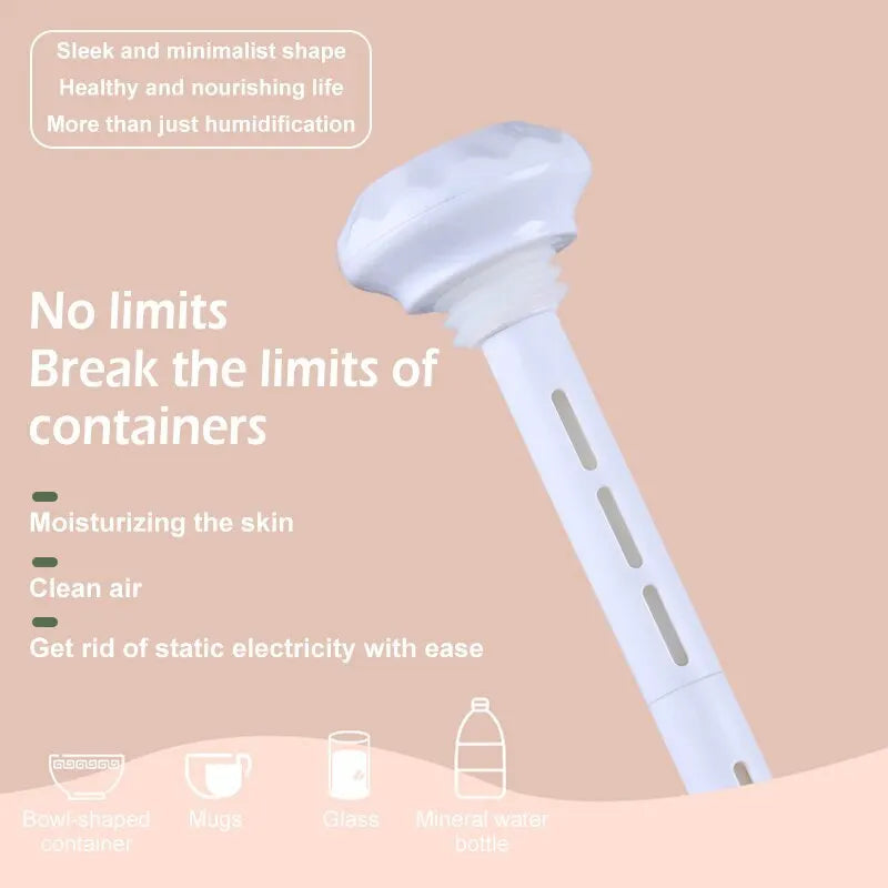 USB Humidifier - Household Electric Nano Spray Water Replenisher for Bedroom, Living Room, Office Desktop, Small Portable