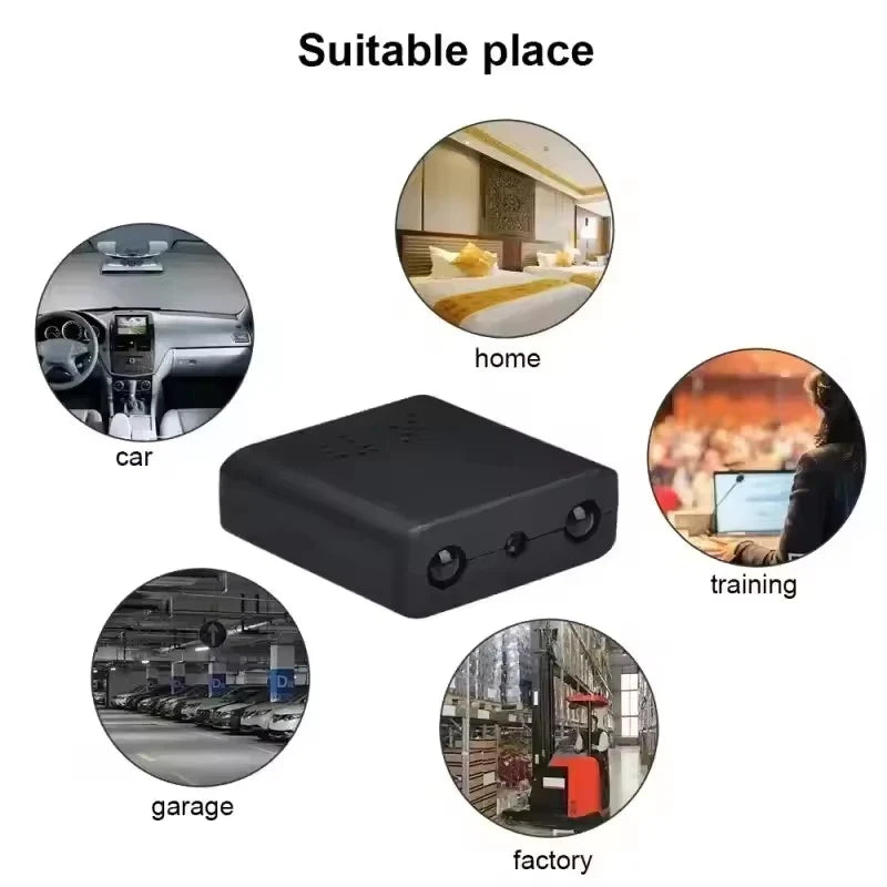 1080P HD Mini WiFi Security Camera - Smart Indoor Wireless IP Camera with Voice App Monitoring & Anti-Theft Protection