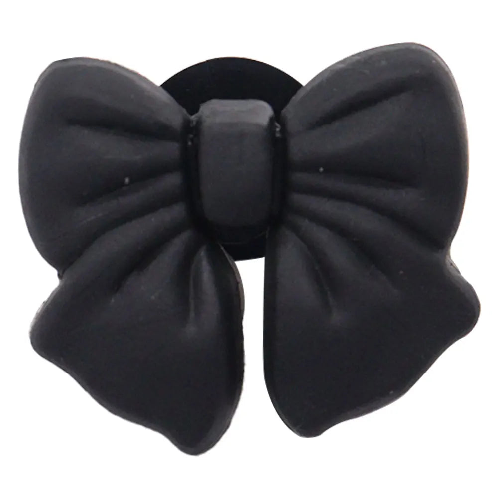 Single PVC Shoe Charm – Kawaii Black Coffee Heart Garden Button for Shoes & Wristbands