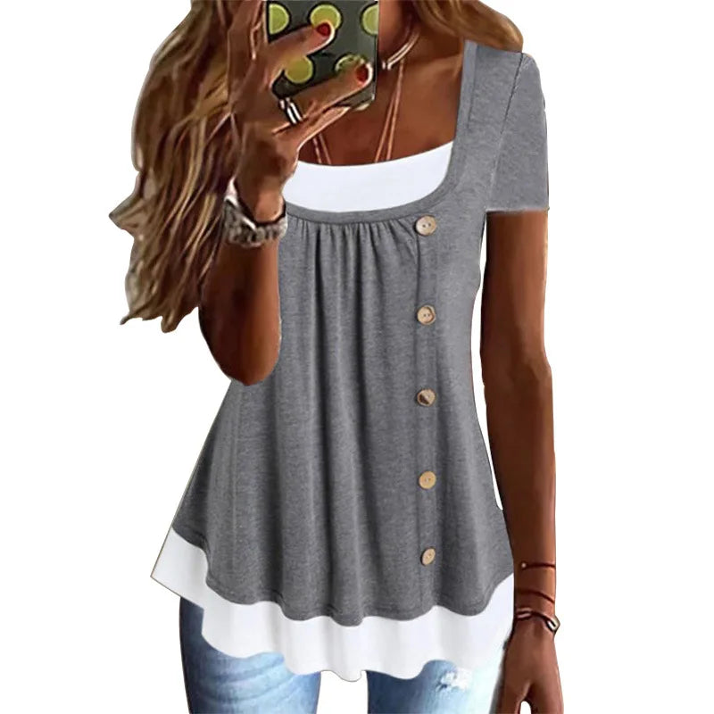 Summer Vintage Streetwear T-Shirt – Elegant Y2K Harajuku Top for Women Casual Fashion