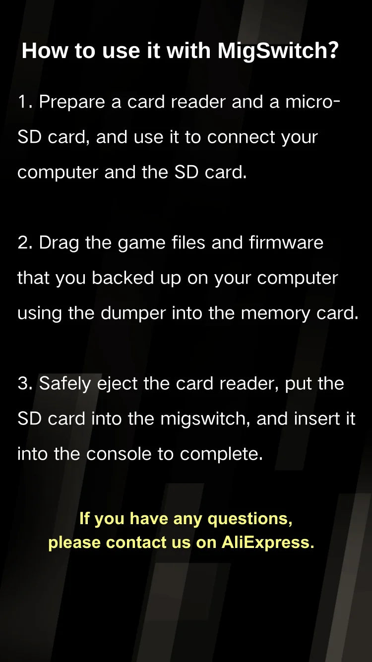 Mig Dumper Backup for NS Game Card โ Compatible with Mig Switch