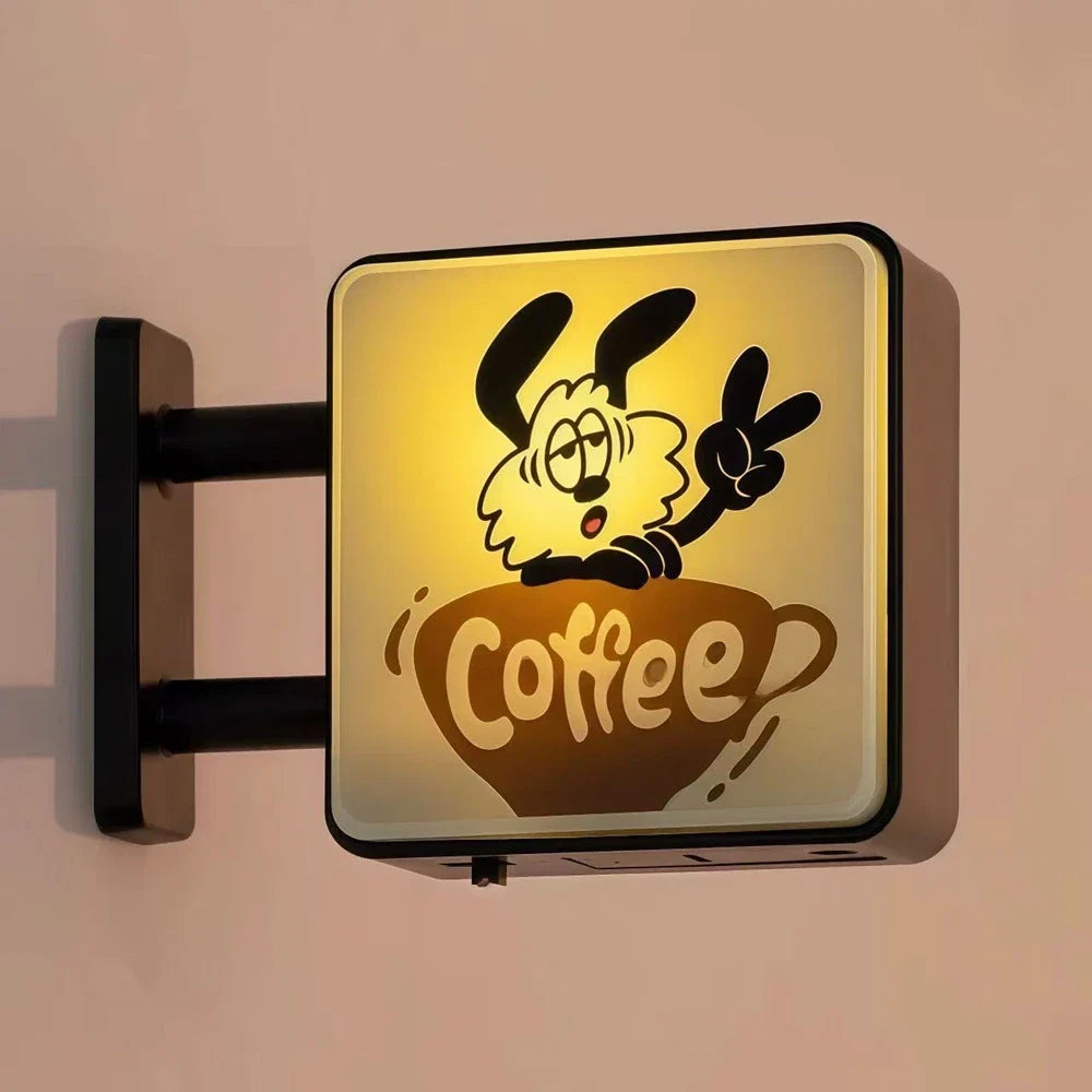 Mini Coffee Lightbox Fridge Magnet - Creative Luminous Magnetic Souvenir for Home Decor and Gifts