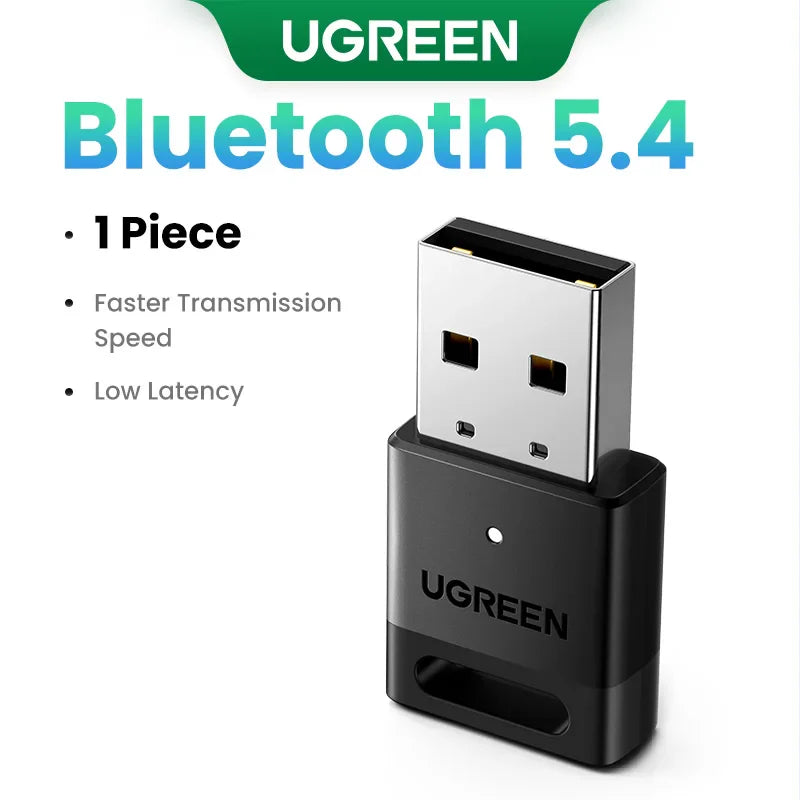 Bluetooth 5.4 USB Adapter for PC β Wireless Dongle for Mouse, Keyboard, Audio & Music Receiver Transmitter