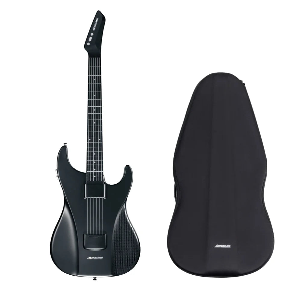 AeroBand Smart & Painless Guitar - Silicone Strings, One-Touch 12-Key Conversion, Bluetooth, 8 Sounds & USB MIDI Function