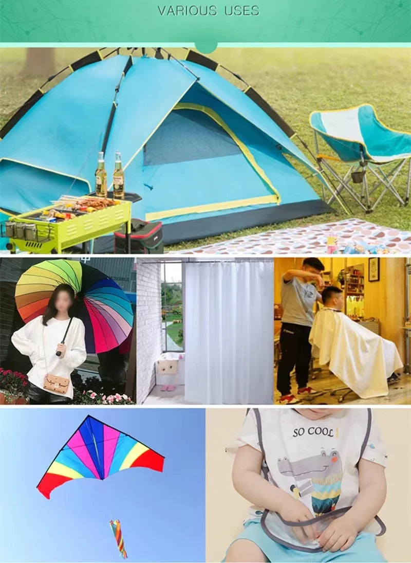 1m x 1.5m Ripstop Nylon Fabric – Waterproof Kite & Tent Material for Kitesurfing and Outdoor Use
