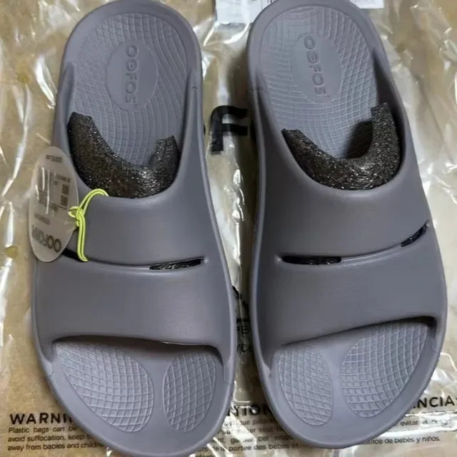 OOFOS New Sandals – Lightweight Recovery Slippers for Men & Women, Soft Bottom Indoor Slides & Beach Shoes