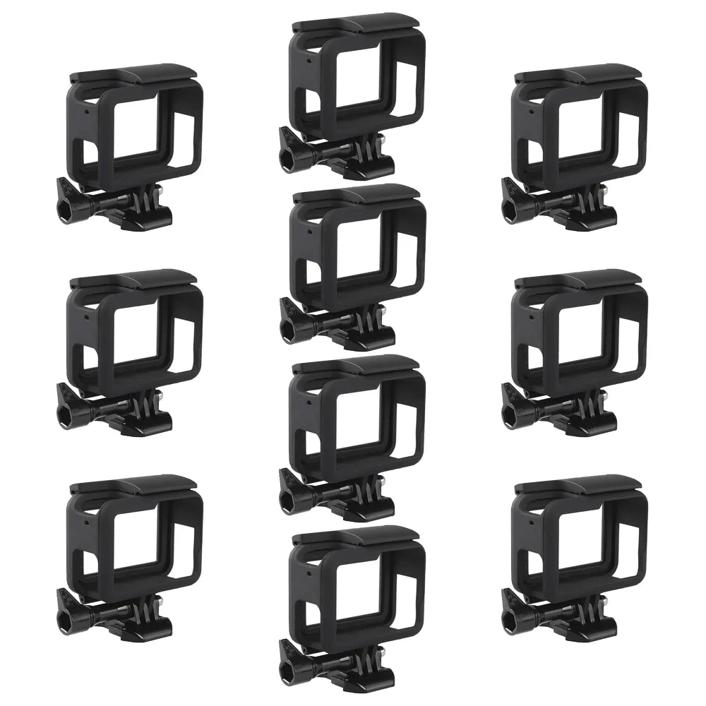 Protective Plastic Frame Case for GoPro Hero 5/6/7 Black – Durable Action Camera Cage Housing Shell Replacement Accessory for Mounting & Protection