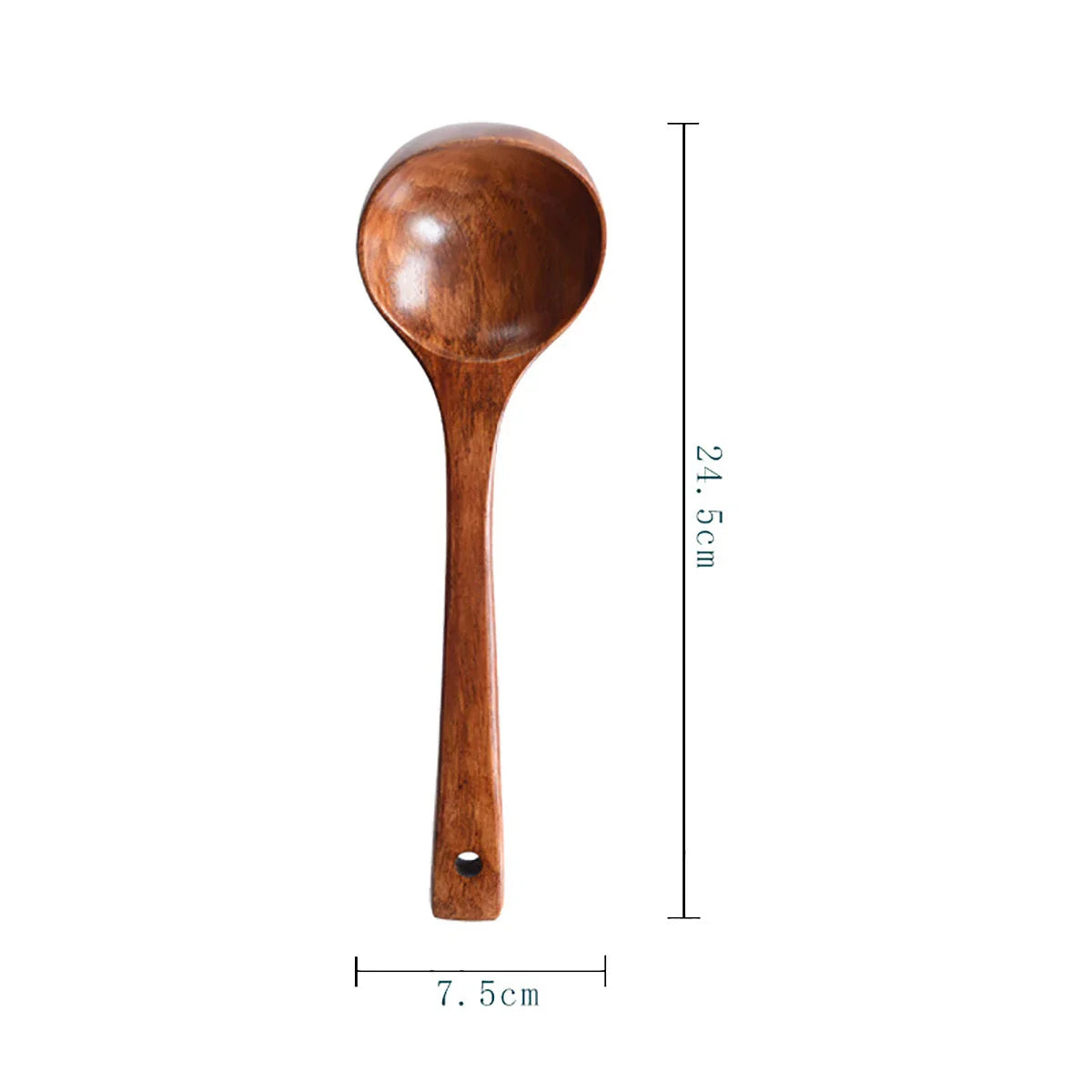 Komu Wooden Soup Ladle — Non-Stick Kitchen Utensil for Cooking, Tableware & Catering Supplies
