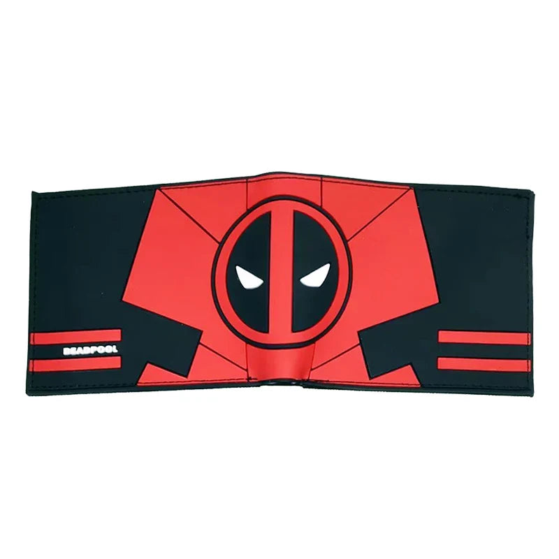 Marvel Comics Deadpool Wallet β PVC Short Purse with Coin Pocket for Men & Women