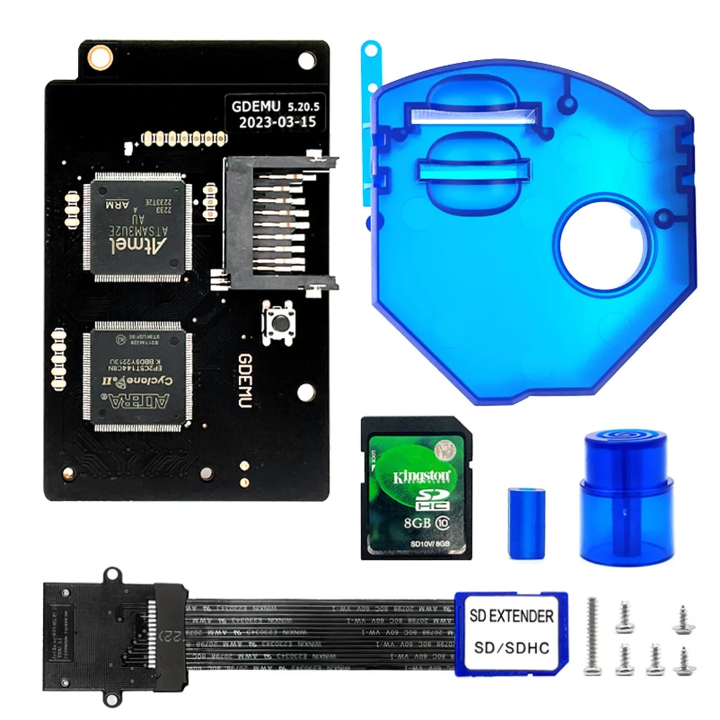 SEGA Dreamcast GDEMU V5.20.5 Emulation Board & Remote Card Mount Kit – Optical Drive Replacement for DC Console (GDU DC VA1)