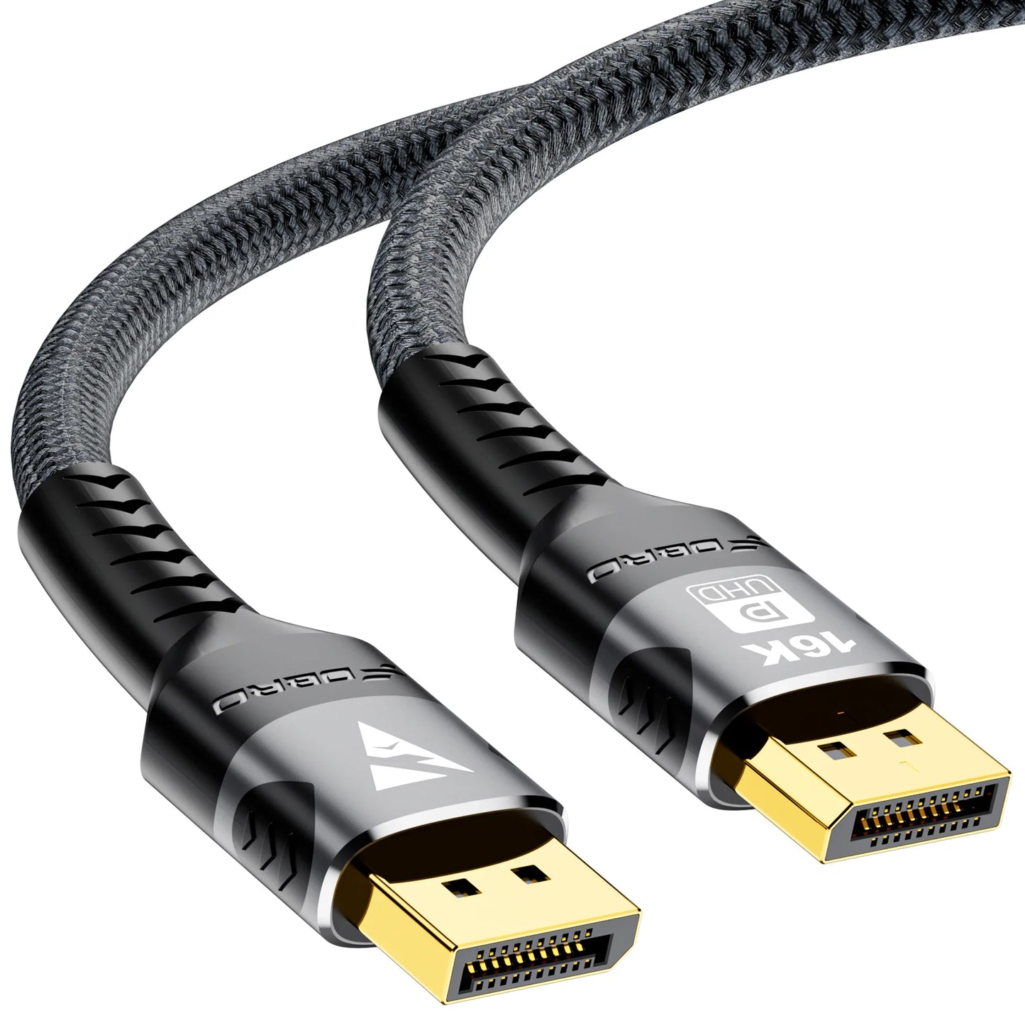 16K DisplayPort 2.1 Cable – 8K@120Hz, 4K@240Hz, 80Gbps HDR Video & Audio for Laptop, TV, Xbox, Projector, Gaming Monitor