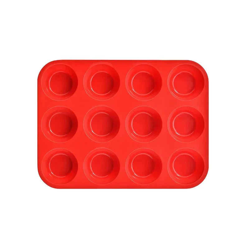 12/24 Hole Silicone Baking Mold - 3D Sphere Chocolate Mold Cupcake Muffin Cake Pan for DIY Dessert Kitchen Tools