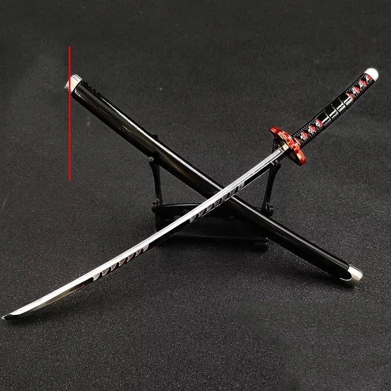 25cm Demon Slayer Metal Katana Sword Toy – Tanjirou Ghost Killer Anime Cosplay Prop & Home Decor Collection